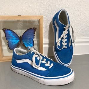 Vans Old Skool Pig Suede Princess Blue Skate Shoes